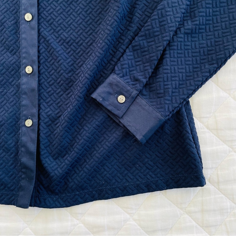 J. Mclaughlin Textured Cross Hatch Button Down - image 2